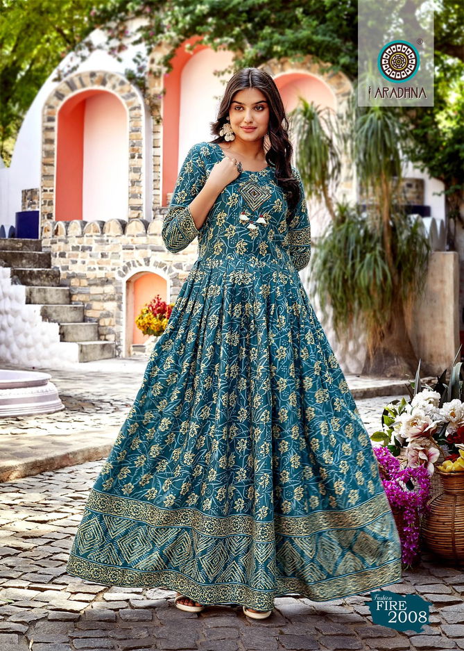 Aradhna Fashion Fire Vol 2 Printed Anarkali Kurti Catalog
